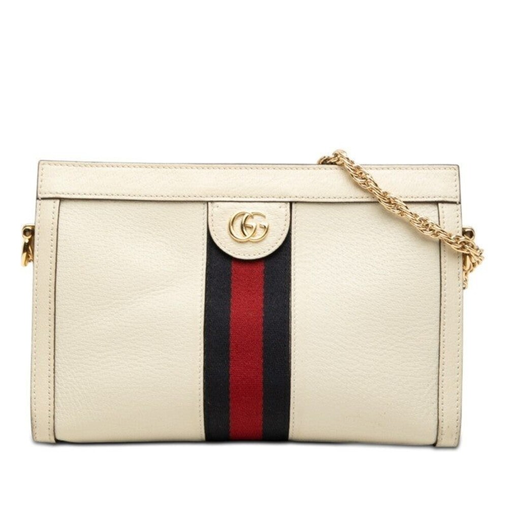 Gucci Leather Ophidia GG Marmont Chain Shoulder Bag Multicolor